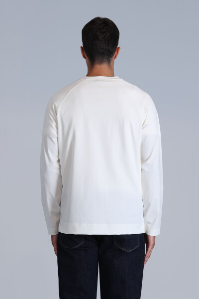 Holly Men's Long Sleeve T-Shirt Off White - 6