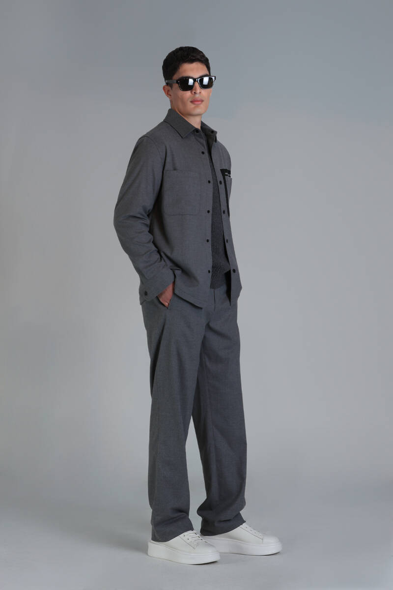 Honer Spor Erkek Chino Pantolon Slim Fit Gri - 3