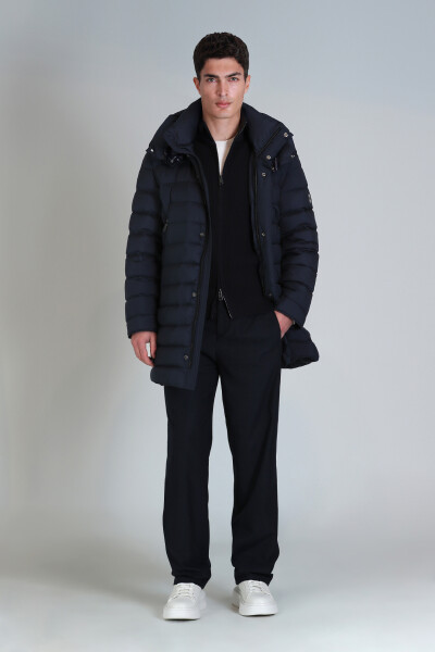 Honer Sports Men's Chino Pants Slim Fit Navy Blue - 4