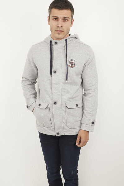 VOLTAJ - Hooded Coat of Arms Gray (1)