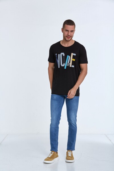 Hope Printed Men's T-Shirt Black - 2