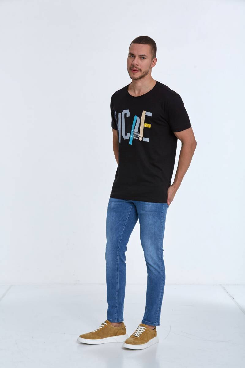 Hope Printed Men's T-Shirt Black - 3
