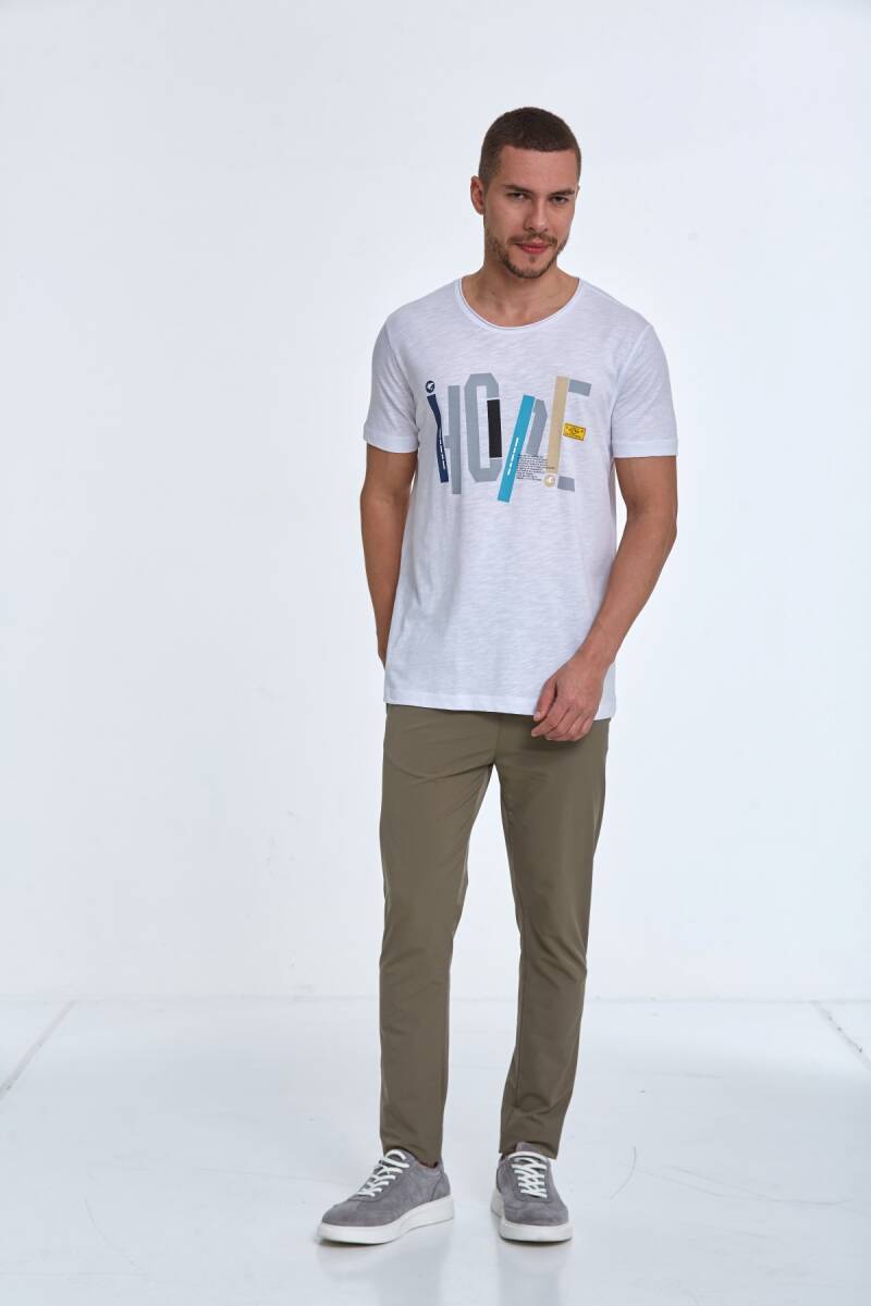 Hope Printed Men's T-Shirt White - 2