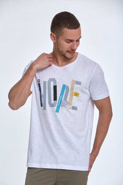 Hope Printed Men's T-Shirt White 