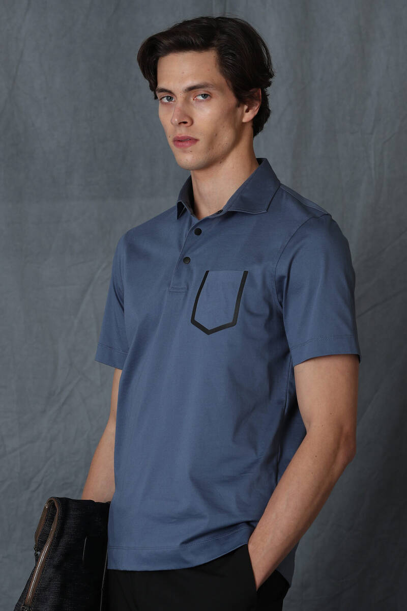 Hope Smart Erkek Polo Tişört Koyu Mavi - 3