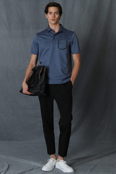 Hope Smart Men's Polo T-Shirt Dark Blue - 2
