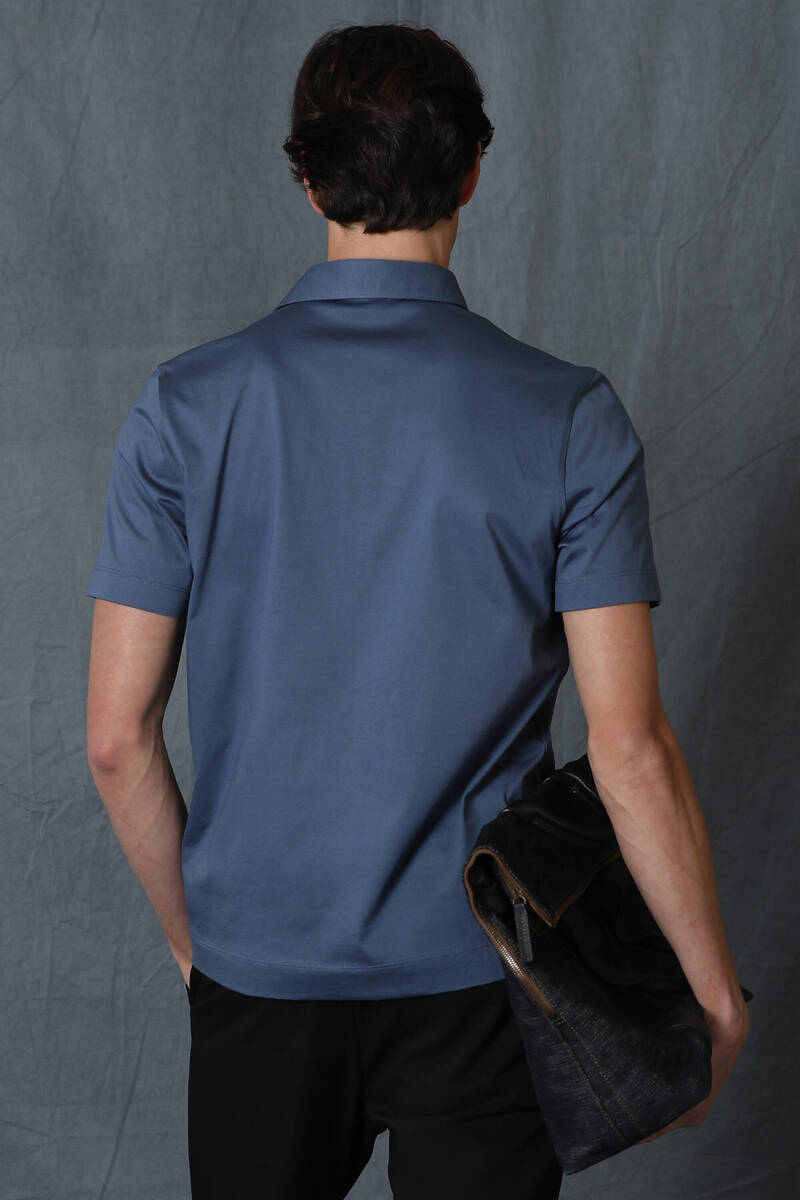 Hope Smart Men's Polo T-Shirt Dark Blue - 6