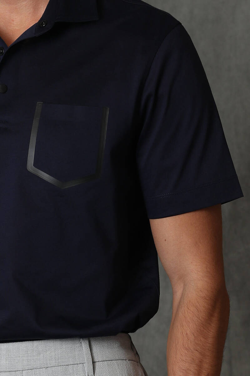 Hope Smart Men's Polo T-Shirt Navy Blue - 3