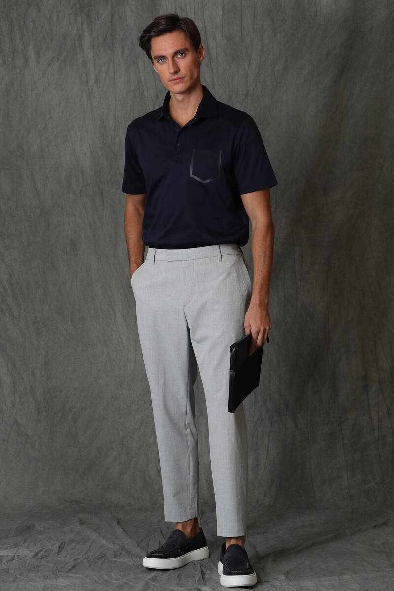 Hope Smart Men's Polo T-Shirt Navy Blue - 4