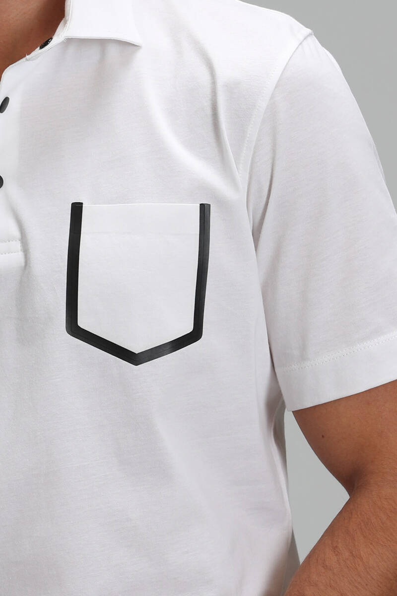 Hope Smart Men's Polo T-Shirt Off White - 3