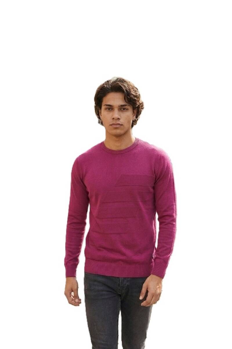 Hugo Crew Neck Men's Knitwear Sweater Pink - 1