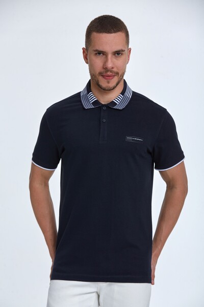 James Polo Men's T-Shirt Navy Blue 