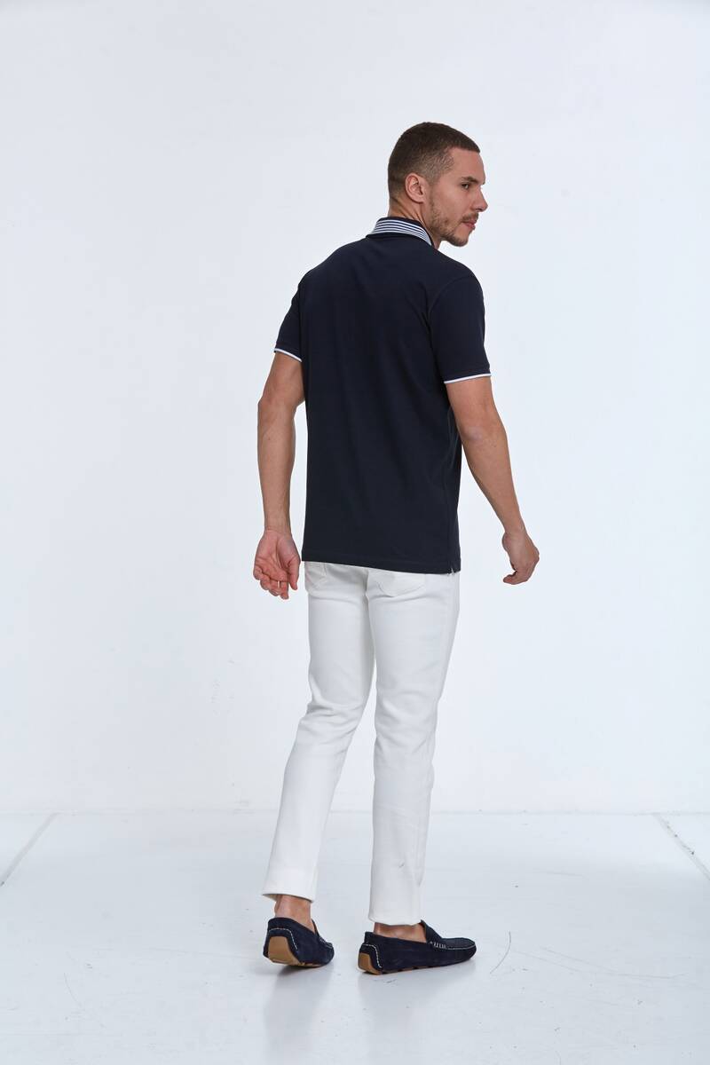 James Polo Men's T-Shirt Navy Blue - 4
