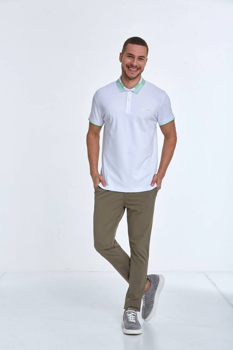 James Polo Men's T-Shirt White - 2