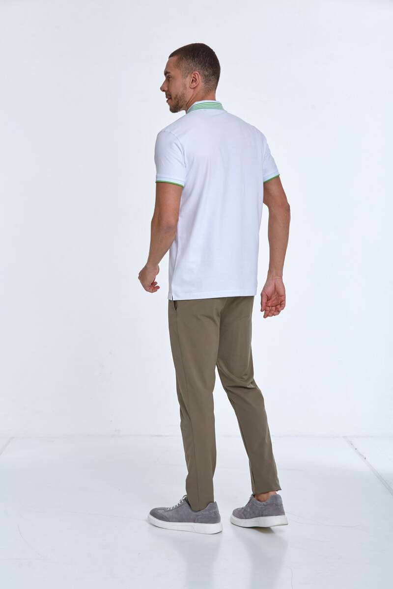 James Polo Men's T-Shirt White - 5