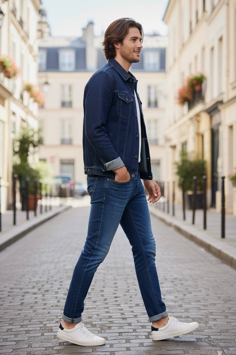 Jeremy Slim Fit Kot Pantolon Mavi - 2