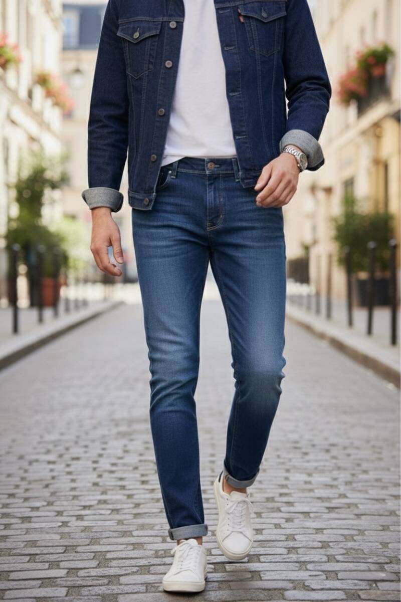 Jeremy Slim Fit Kot Pantolon Mavi - 2