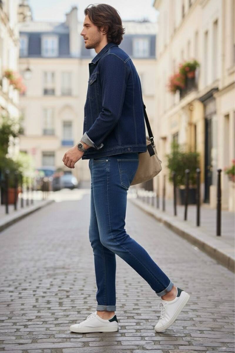 Jeremy Slim Fit Kot Pantolon Mavi - 3