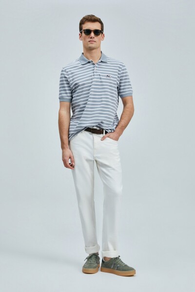 Jon Smart Erkek Polo Tişört Gri - LUFIAN (1)