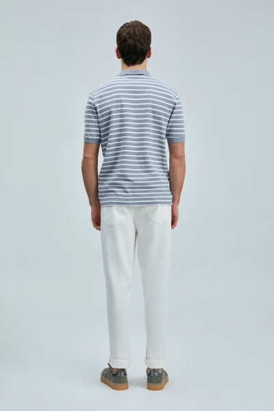 Jon Smart Erkek Polo Tişört Gri - 6