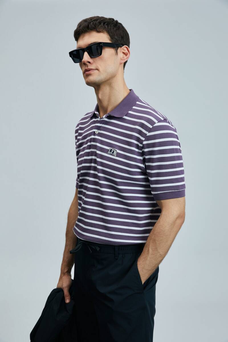 Jon Smart Erkek Polo Tişört Mürdüm - 2