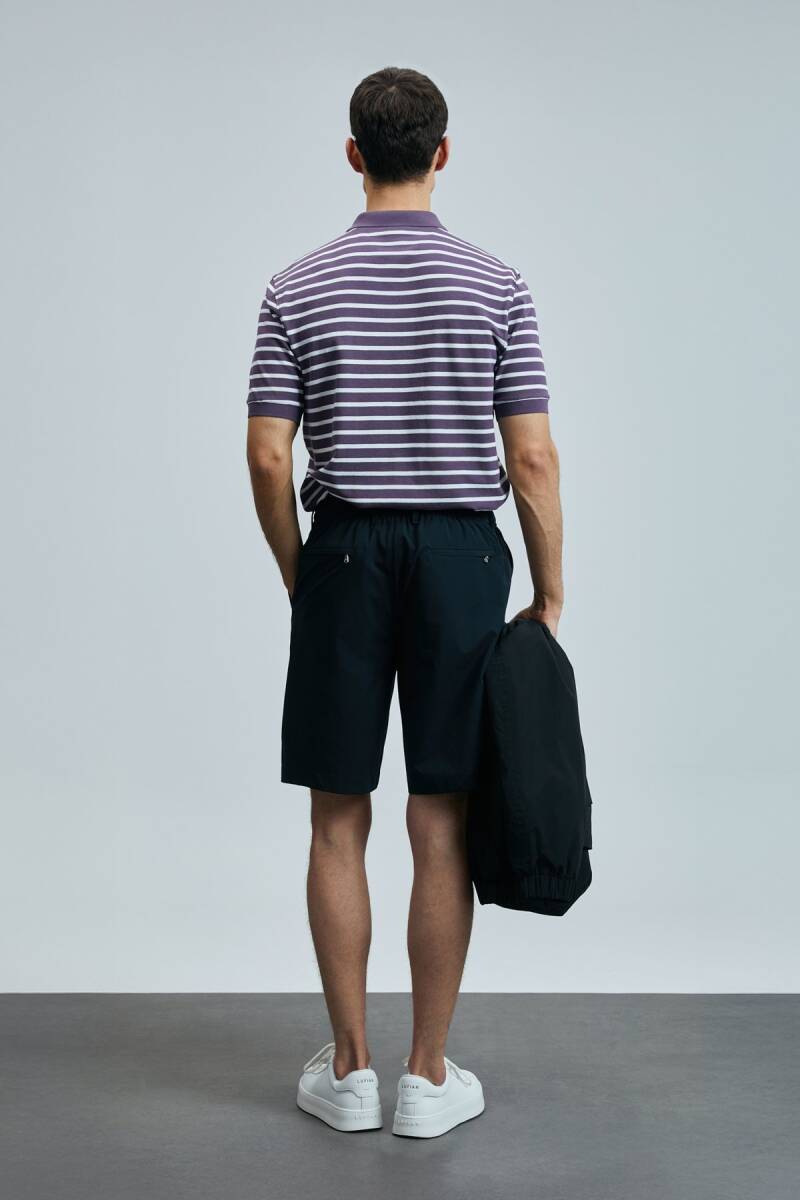 Jon Smart Erkek Polo Tişört Mürdüm - 6