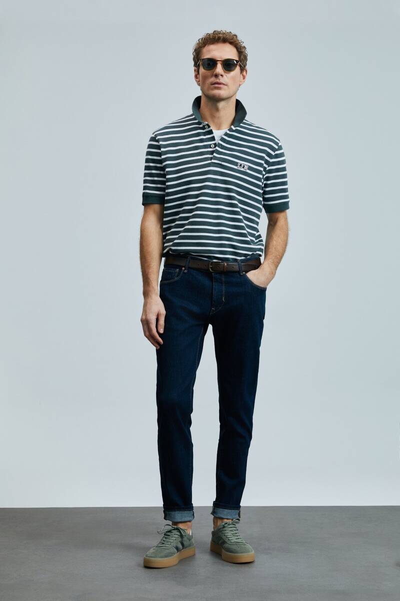 Jon Smart Erkek Polo Tişört Ördek Yeşili - 3