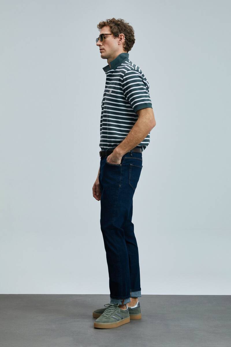 Jon Smart Erkek Polo Tişört Ördek Yeşili - 4