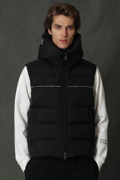 Josef Goose Feather Men's Vest Black - 4