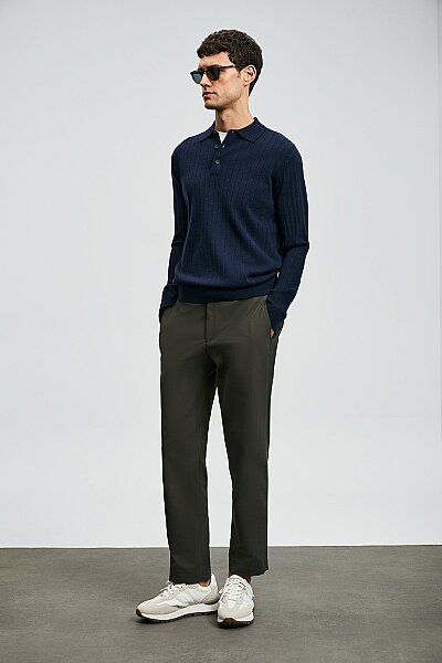 Josef Polo Men’s Sweater Navy - 4
