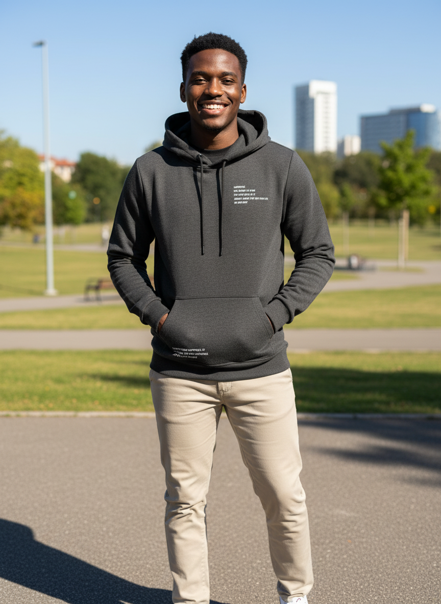 Juan Kapüşonlu Erkek Sweatshirt Antrasit - 2