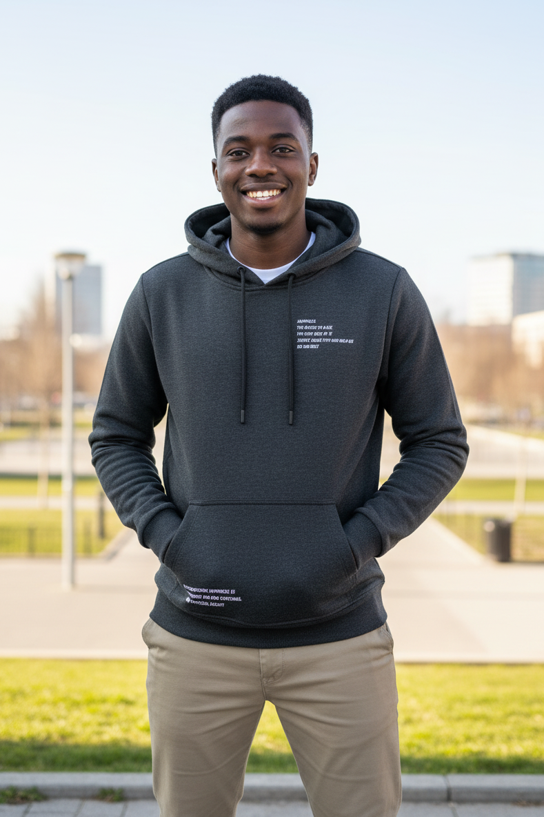 Juan Kapüşonlu Erkek Sweatshirt Antrasit - 1