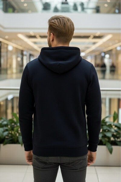 Juan Kapüşonlu Erkek Sweatshirt Siyah - 4