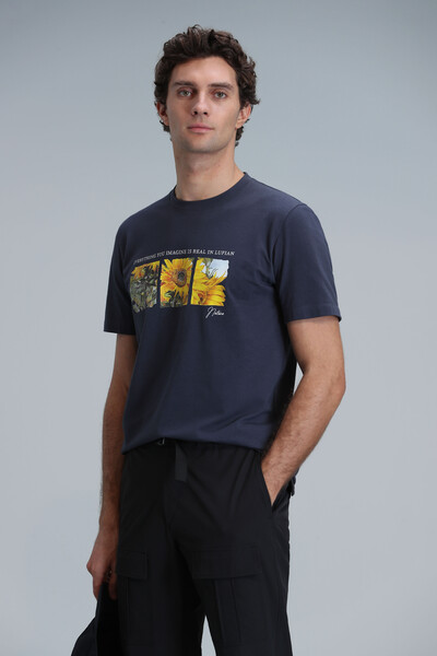June Modern Grafik T- Shirt Antrasit 