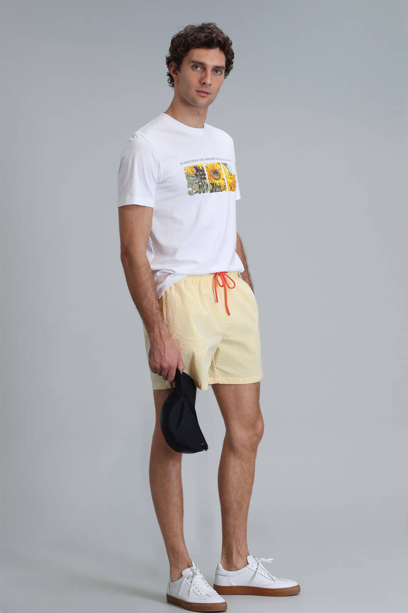 June Modern Grafik T- Shirt Beyaz - 4