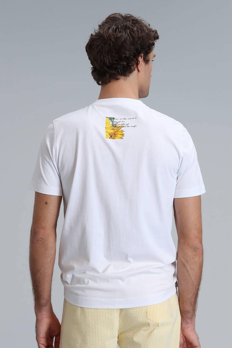 June Modern Grafik T- Shirt Beyaz - 6