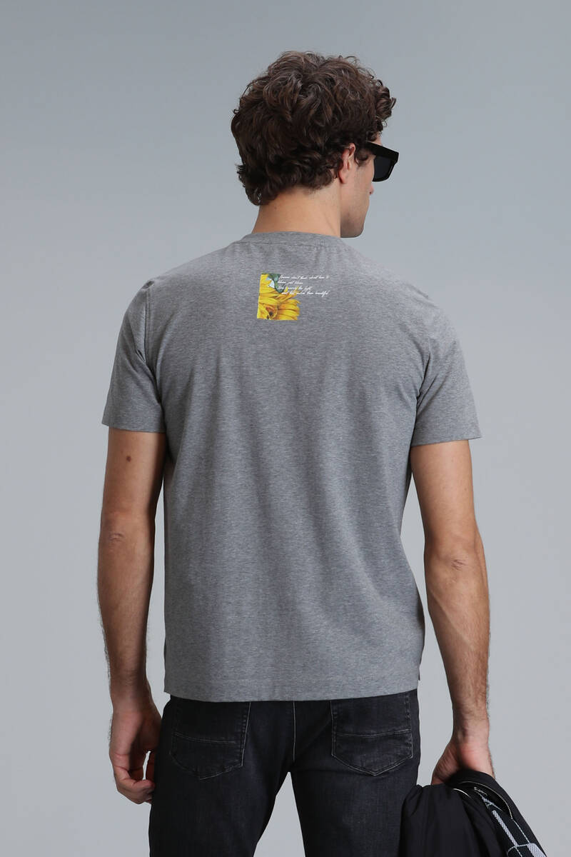 June Modern Grafik T- Shirt Gri - 6