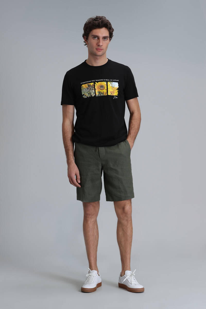 June Modern Grafik T- Shirt Siyah - 2