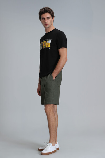 June Modern Grafik T- Shirt Siyah - 4