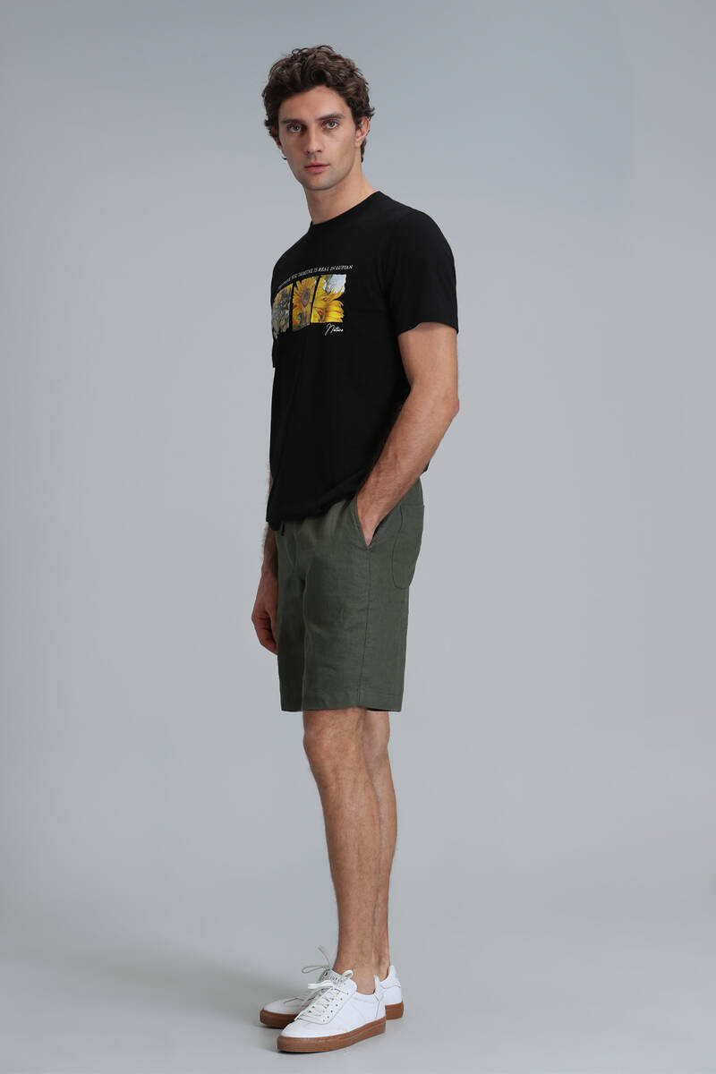 June Modern Grafik T- Shirt Siyah - 4