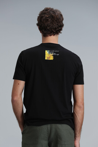 June Modern Grafik T- Shirt Siyah - 6