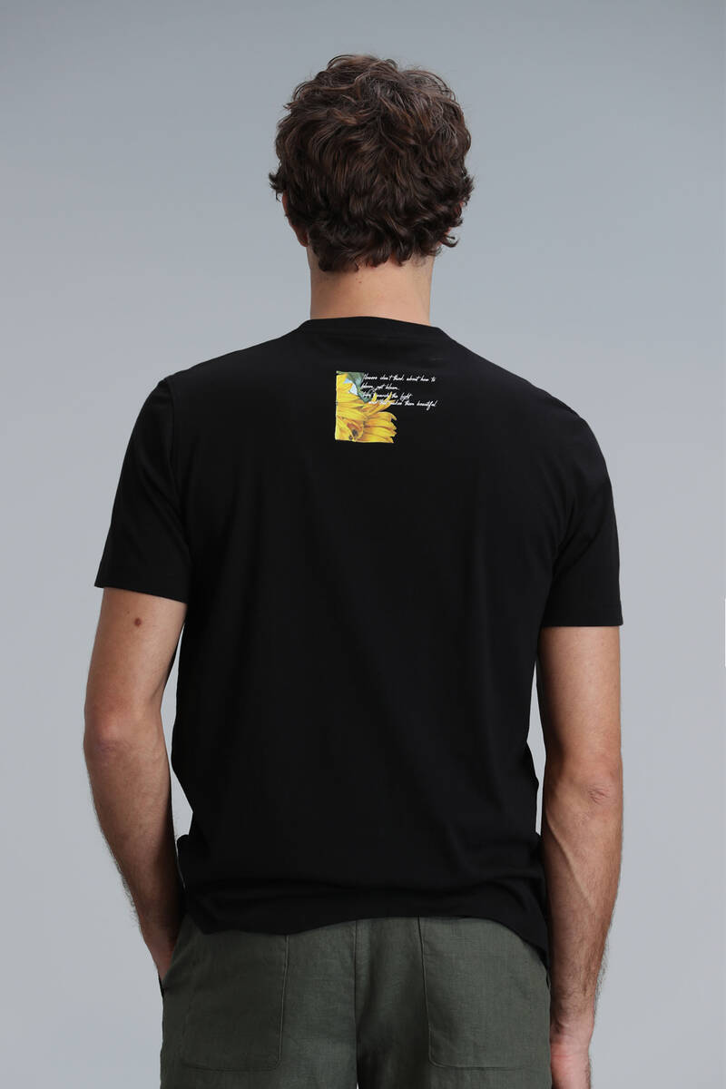 June Modern Grafik T- Shirt Siyah - 6