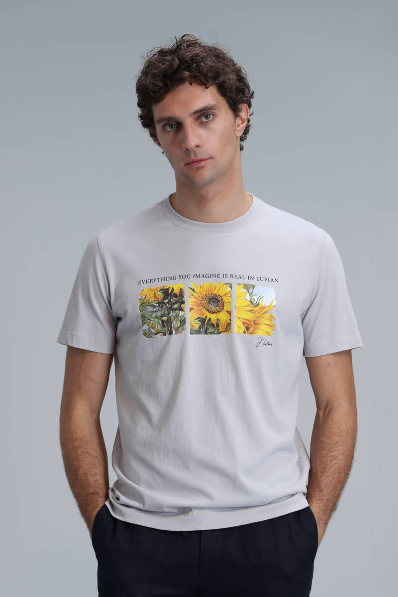 June Modern Graphic T-Shirt Stone - 1