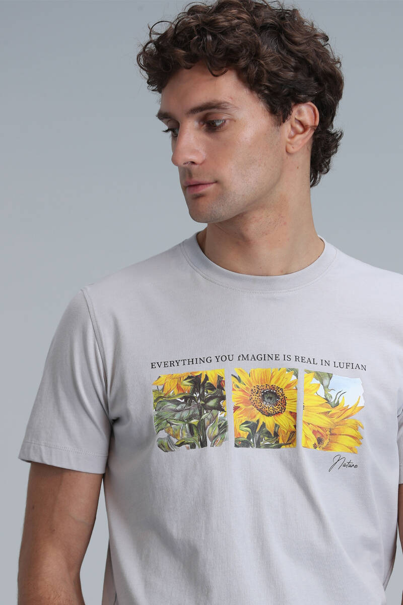 June Modern Graphic T-Shirt Stone - 3