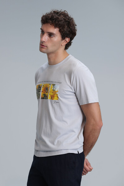June Modern Graphic T-Shirt Stone - 5
