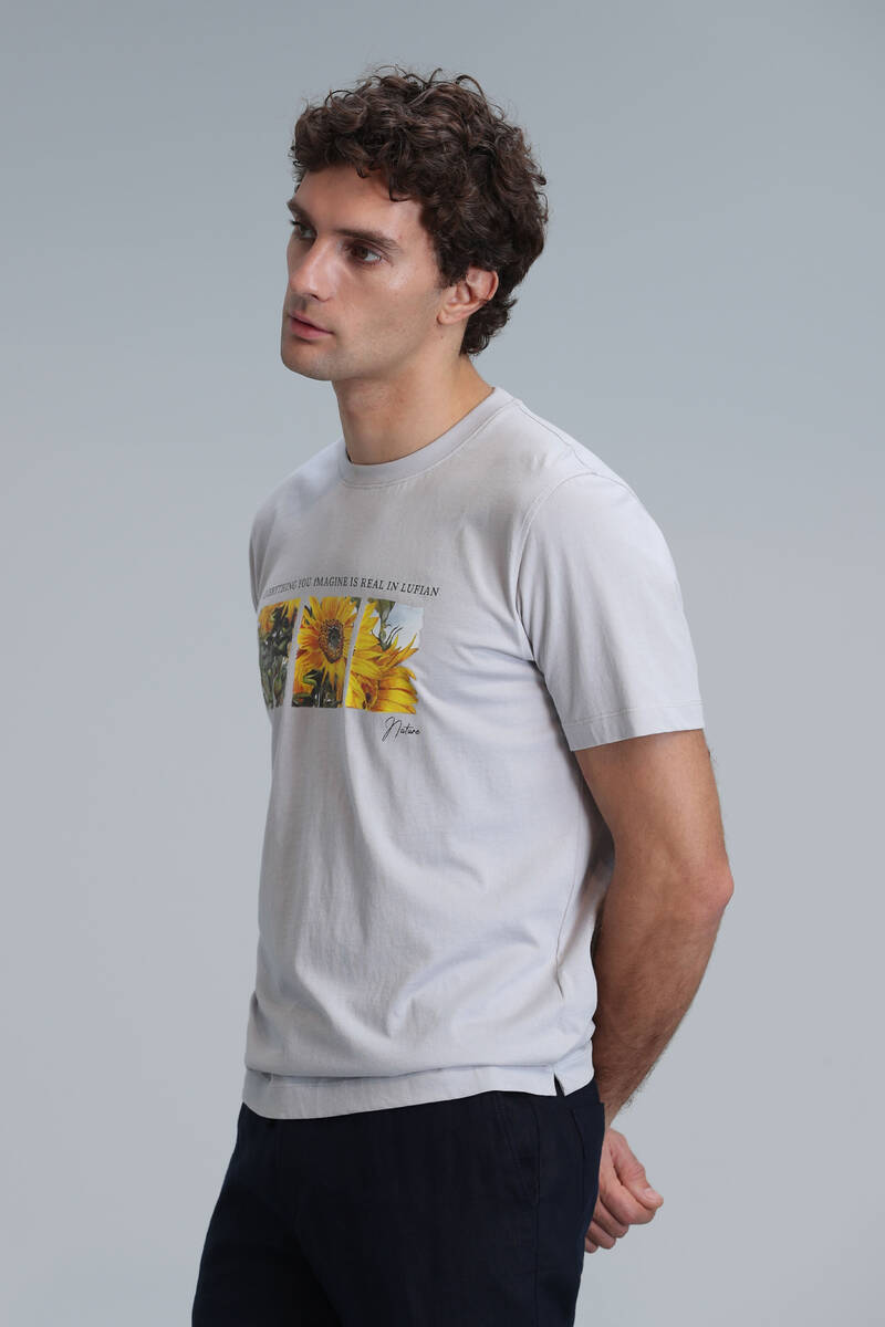 June Modern Graphic T-Shirt Stone - 5