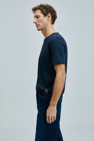 Junya Erkek Basic Tişört Lacivert - 3