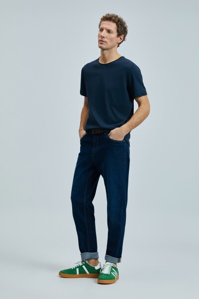 Junya Erkek Basic Tişört Lacivert - 4