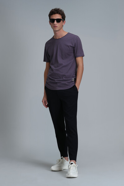 Junya Erkek Basic Tişört Mürdüm - 2