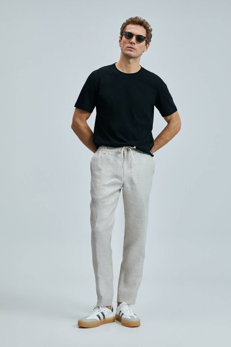 Junya Erkek Basic Tişört Siyah - 4